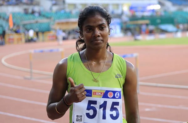 Dhanalakshmi Sekar Wins 100m Gold on Comeback After Doping Ban. PC: Olympics