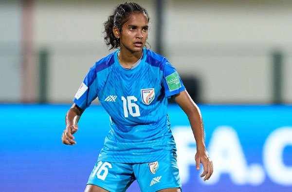 Captain Shubhangi Singh powers India to AFC U-20 Women’s Asian Cup berth. PC: Indian Football