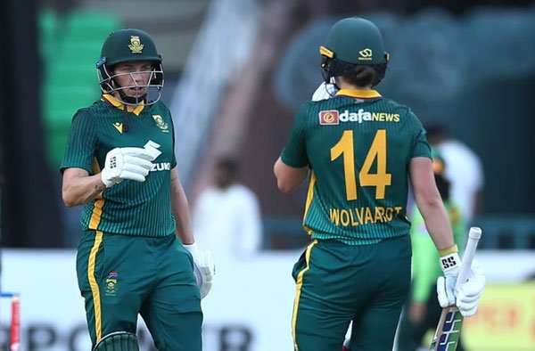 South Africa Women beat Pakistan by 25 Runs, Tazmin Brits and Laura Wolvaardt scores Century. PC: PCB