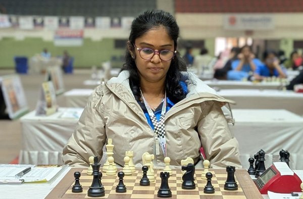 Nandhidhaa PV reclaims her National Women’s Chess Championship Title after beating Srishti Pandey