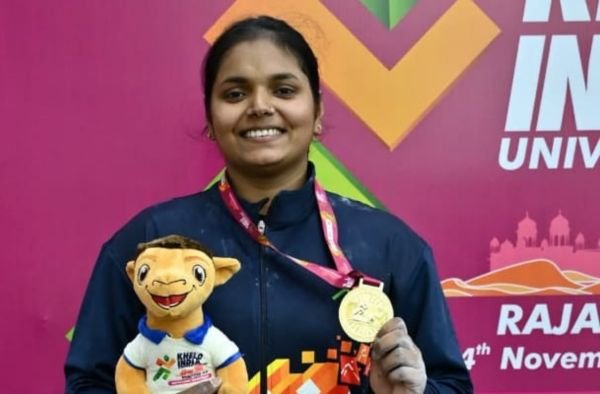 Magadh University’s Khushboo Kumari Strikes Gold at Khelo India University Games 2025