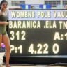 Baranica Elangovan Sets National Record in Pole Vault at National Indoor Athletics Championships
