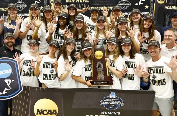 Virginia Cavaliers Set All-Time NCAA Record With Sixth Straight Women's Swimming Title
