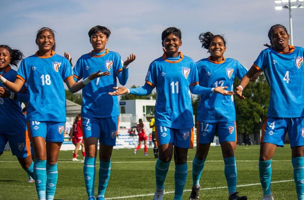 India U-17 Women Make History, Qualify for AFC Asian Cup Quarterfinals With 4-0 Win Over Lebanon. PC - The Khel India