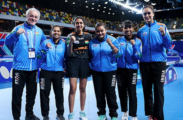 Manika Batra, Diya Chitale Power India Women to 3-2 Win Over Ukraine at ITTF World Championships. PC: WTT