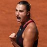 Aryna Sabalenka Reaches French Open Last 16, Notches 100th Win as World No. 1
