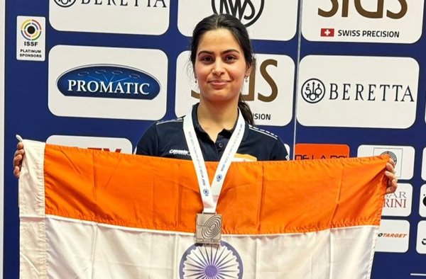 Manu Bhaker and Samrat Rana Take 10m Air Pistol Silver at ISSF World Cup Munich